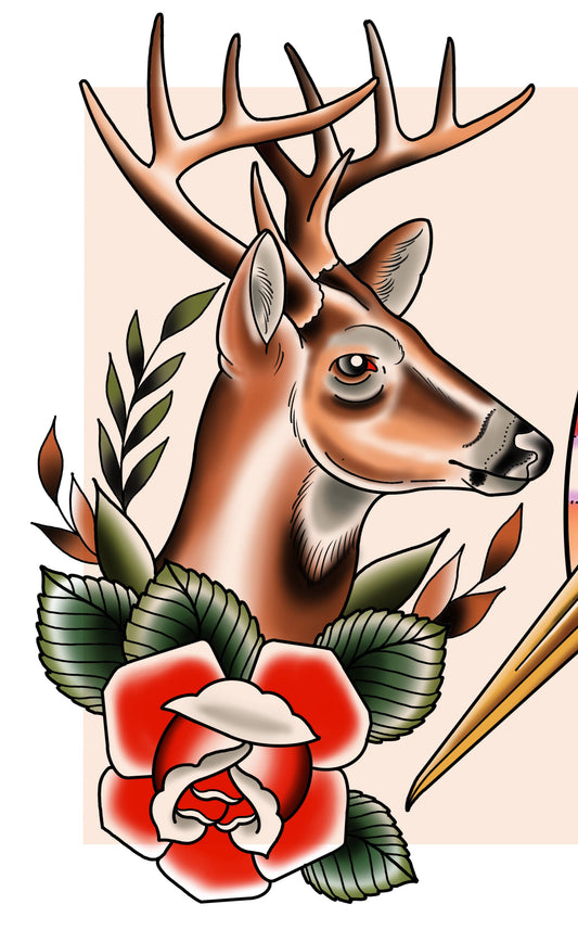 Buck and rose