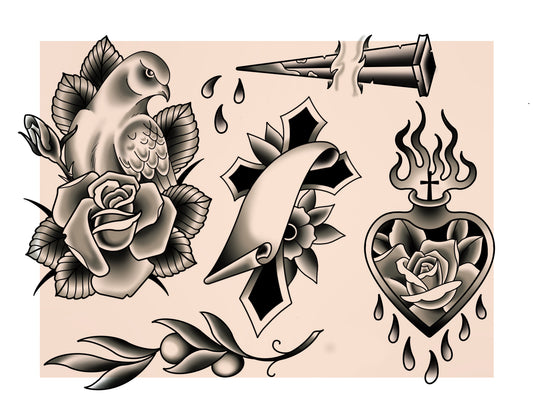 Religious black and grey (but you could get color)