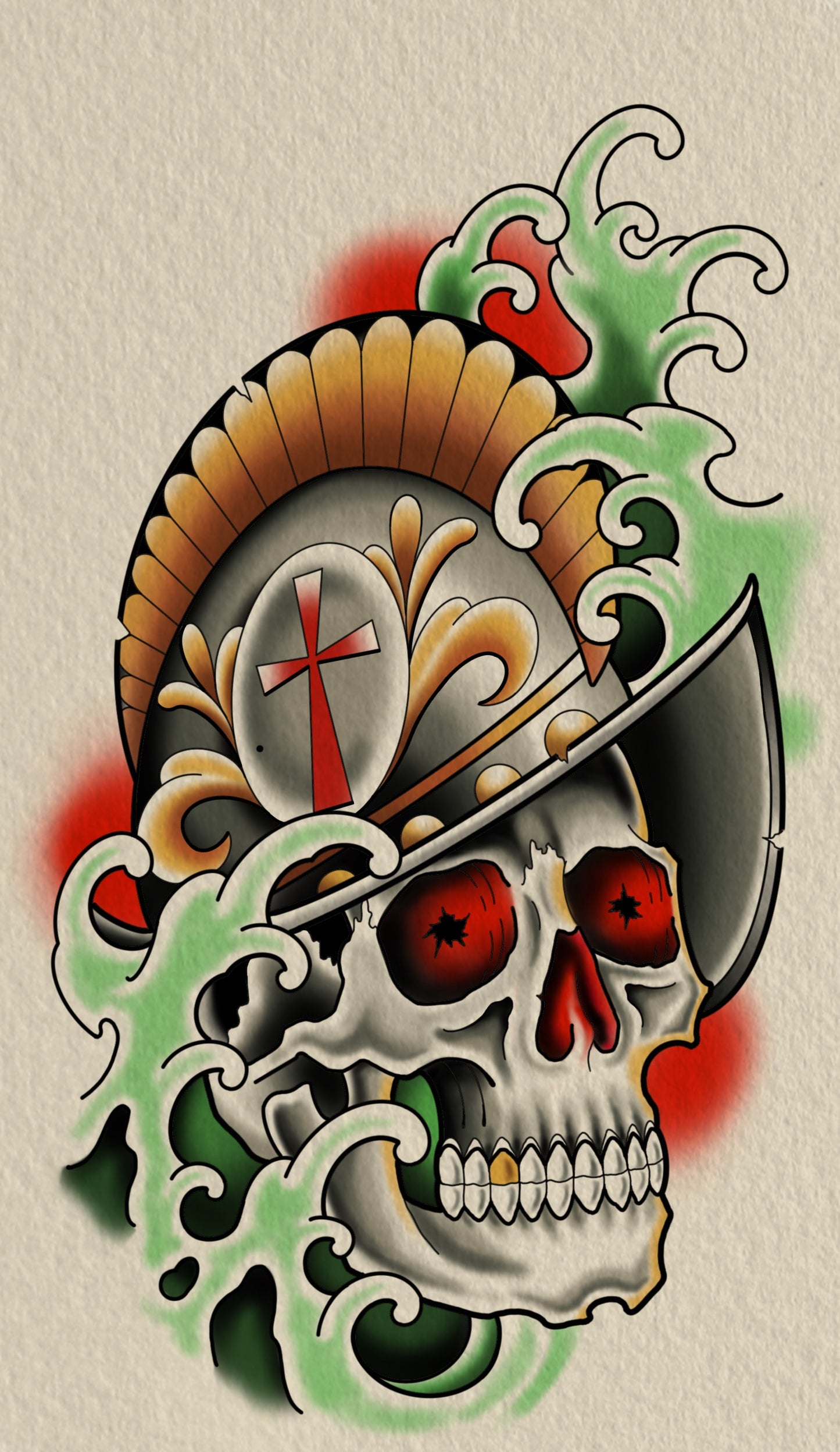 conquistador skull